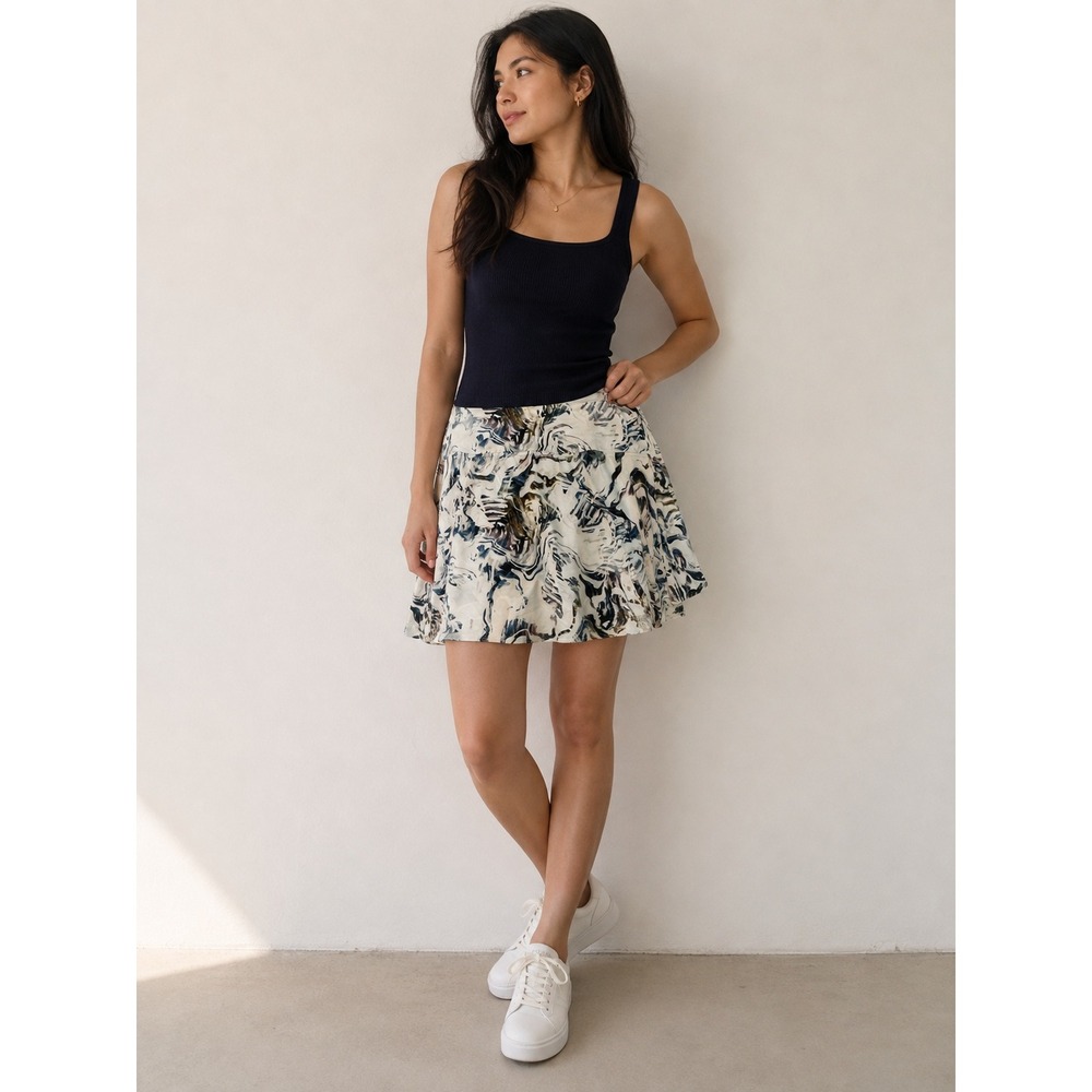 Calia Women Eagle Skort XXL Moss Print Multi Golf Tennis Athletic Skirt NWT